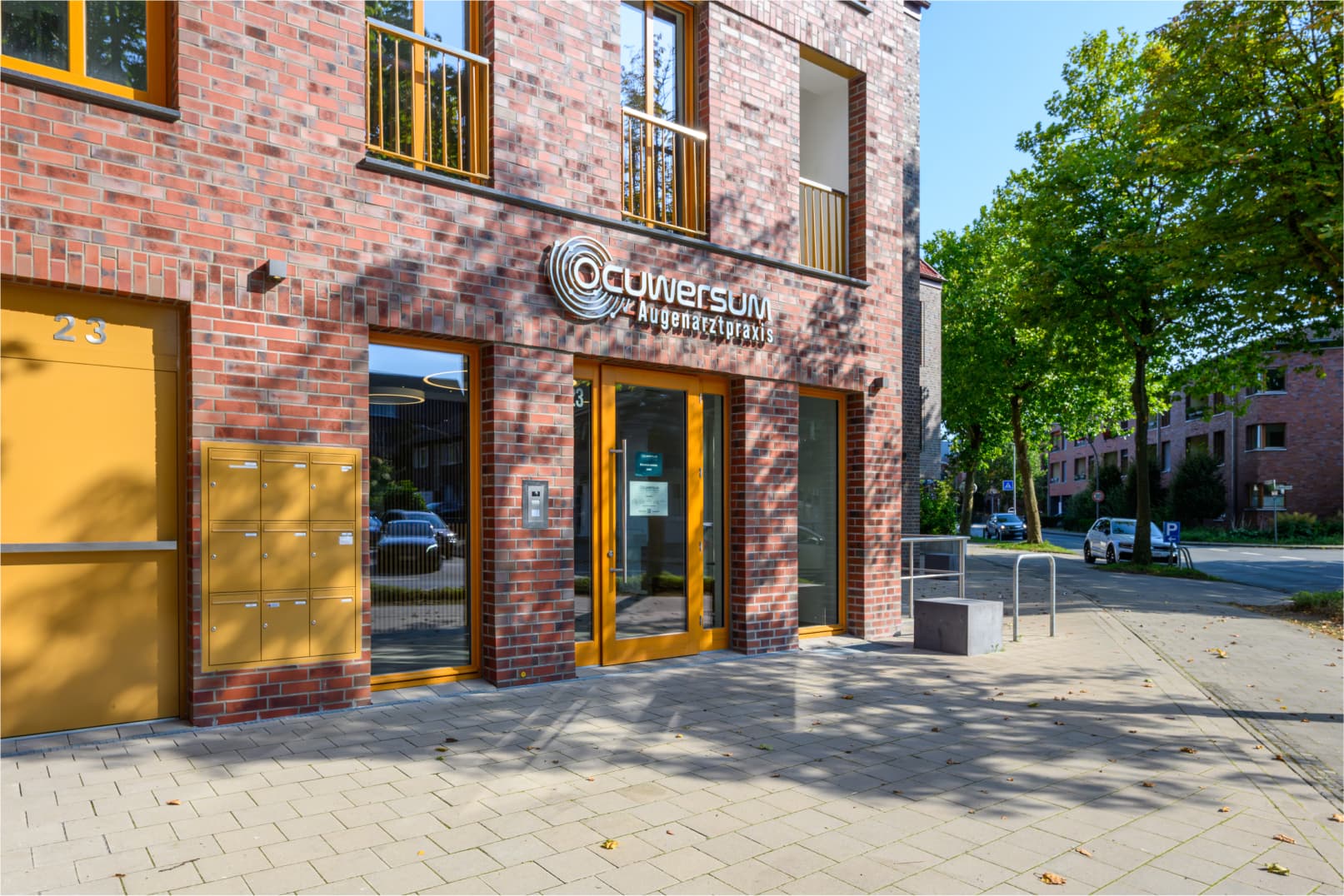 Ocuwersum Augenarztpraxis Eingangsbereich von außen